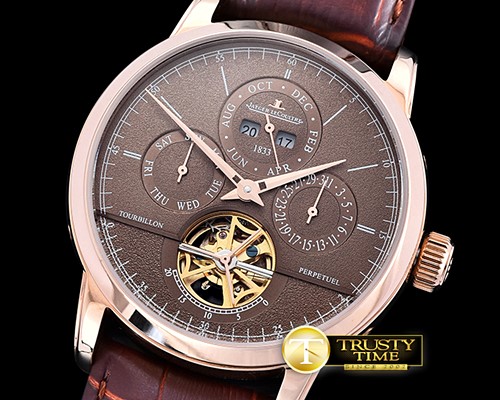 예거 르쿨트르 Master Complications Tourbillon RG/LE Brown Asia 21J -JL0105C