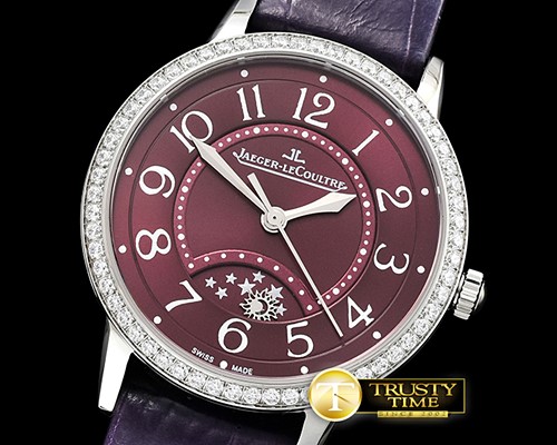 예거 르쿨트르 RendezVous Day/Night Diams SS/LE Purple Gp MY9015 Mod -JL0107B