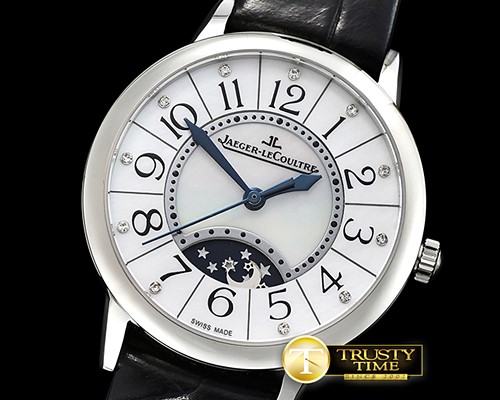 예거 르쿨트르 RendezVous Day/Night SS/LE Wht MOP MY9015 Mod -JL0107G