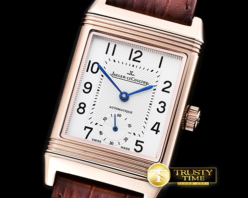 예거 르쿨트르 JL Reverso Automatic RG/LE White/Num Asia 2824 Mod -JL0108A