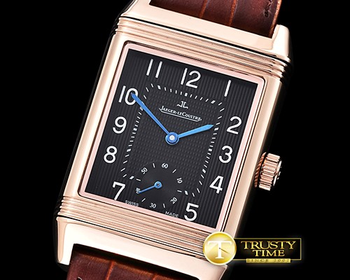 예거 르쿨트르 JL Reverso Automatic RG/LE Black/Num Asia 2824 Mod -JL0108B