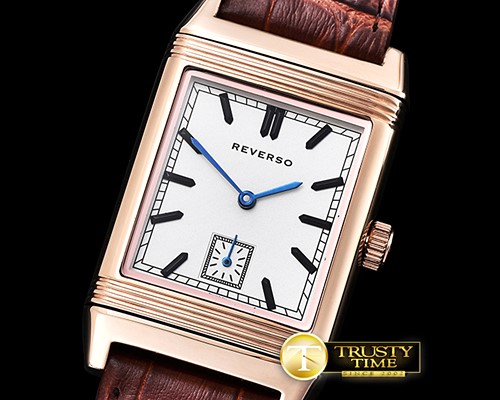 예거 르쿨트르 JL Reverso Automatic RG/LE White/Sticks Asia 2824 Mod -JL0108C