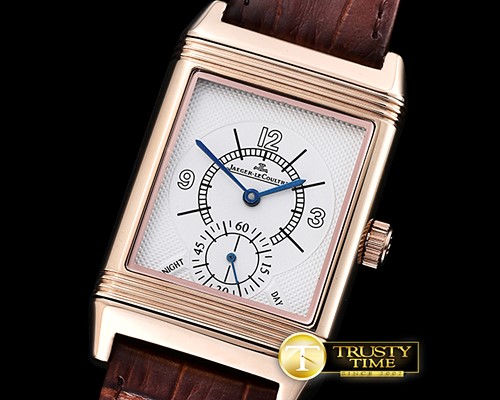 예거 르쿨트르 JL Reverso Automatic RG/LE White/Stk/Num Asia 2824 Mod -JL0108D