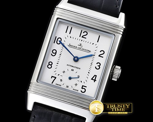 예거 르쿨트르 JL Reverso Automatic SS/LE White/Num Asia 2824 Mod -JL0109A