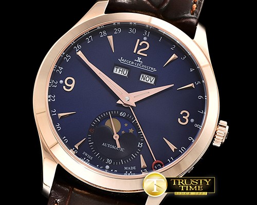 예거 르쿨트르 Master Ultra Thin Moonphase RG/LE Blue KMF MY9015 Mod -JL0117B