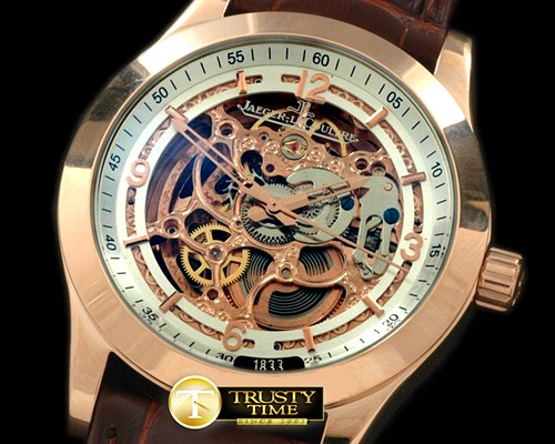 예거 르쿨트르 Master Skeleton RG/LE White Asian 23J Auto -JL049A
