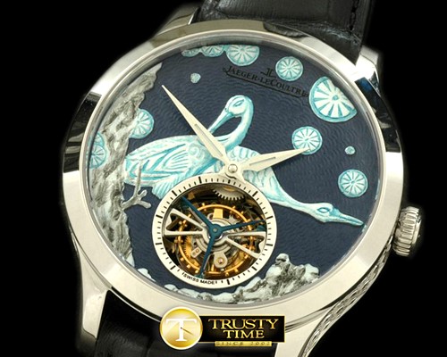 예거 르쿨트르 Porcelain Crane Tourbillon SS/LE Grey Flying Tourbillon -JL055A