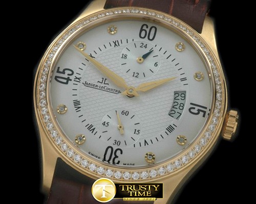 예거 르쿨트르 Master Duo Time YG/LE White Asian 2824 -JL067A
