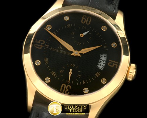 예거 르쿨트르 Master Duo Time YG/LE Black Asian 2824 -JL067E