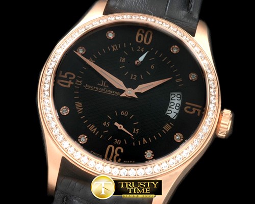 예거 르쿨트르 Master Duo Time RG/LE Black Asian 2824 -JL068A