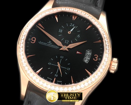 예거 르쿨트르 Master Duo Time RG/LE Black Asian 2824 -JL068B
