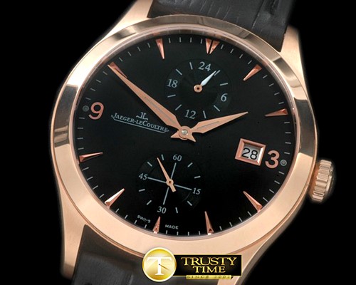 예거 르쿨트르 Master Duo Time RG/LE Black Asian 2824 -JL068F