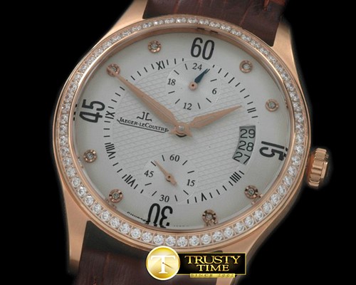 예거 르쿨트르 Master Duo Time RG/LE White Asian 2824 -JL069B