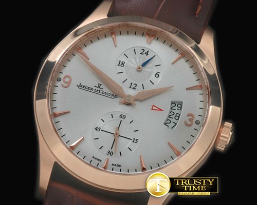 예거 르쿨트르 Master Duo Time RG/LE White Asian 2824 -JL069F