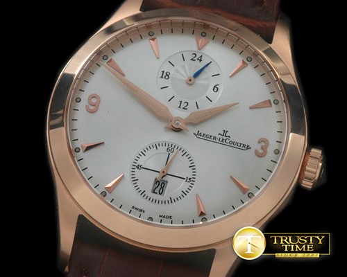 예거 르쿨트르 Master Duo Time RG/LE White Asian 2824 -JL069H