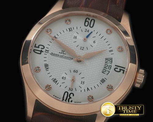 예거 르쿨트르 Master Duo Time RG/LE White Asian 2824 -JL069I