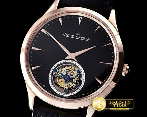 예거 르쿨트르 Master Ultra Thin Tourbillon RG/LE Black -JL088C