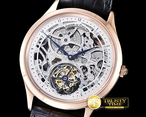 예거 르쿨트르 Master Skeleton Tourbillon RG/LE White Flying Tourbillo -JL091B