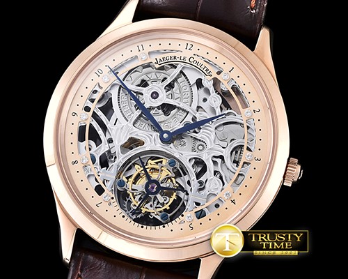 예거 르쿨트르 Master Skeleton Tourbillon RG/LE Gold Flying Tourbillon -JL091C