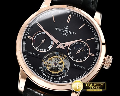 예거 르쿨트르 Master Complications Tourbillon RG/LE Black Tourbillon -JL116A