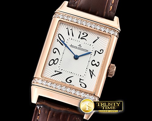 예거 르쿨트르 JL Reverso Mens Diams RG/LE White/Num MY8215 Mod -JL124C