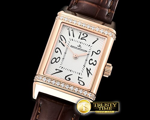 예거 르쿨트르 JL Reverso Ladies Diams RG/LE White/Num MY6T51 Mod -JL125C