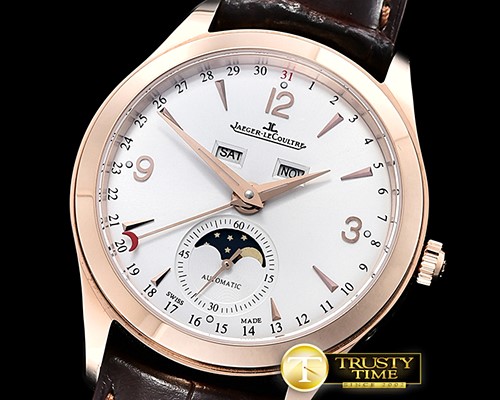 예거 르쿨트르 Master Calendar Moonphase RG/LE White OMF MY9015 Mod -JL132B