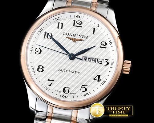론진 Masters Collection SS/RG/LE White Asian 2836 -LON012A