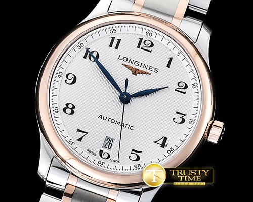 론진 Longines Master Collection RG/SS White/Num MY9015 Mod -LON014C