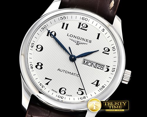 론진 Master Collection Automatic SS/LE White/Num LGF A2836 -LON015A