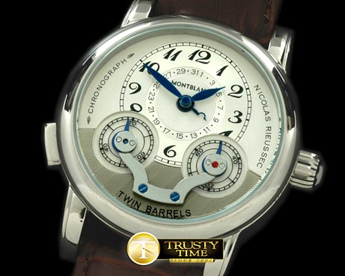 몽블랑 Nicolas Rieussec SS/LE White Asian 2813 Mod 23J -MB043A