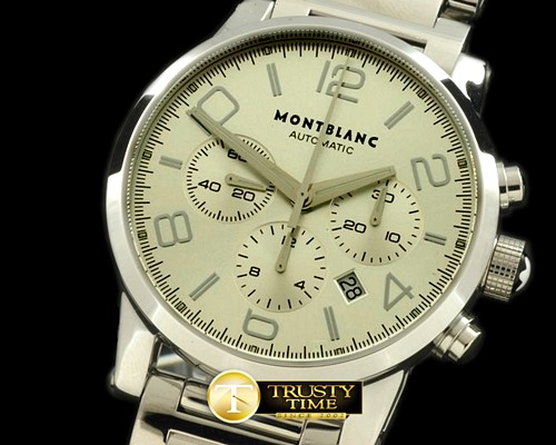 몽블랑 Timewalker Chrono SS/SS White Asia 7753 28800bph -MB045A