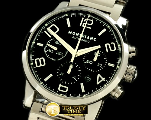몽블랑 Timewalker Chrono SS/SS Black Asia 7753 28800bph -MB045B