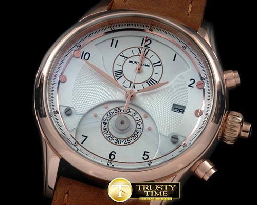 몽블랑 Star Chrono RG/LE White Jap Qtz OS20 -MB054A