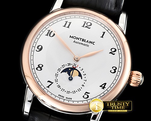 몽블랑 Star Legacy MoonPhase 42mm RG/SS/LE White MY9015 Mod -MB060A