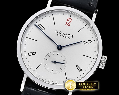 노모스 Nomos Tangente 38mm SS/LE Wht Red 12 GPF Asia 23J Mod -NOM019B
