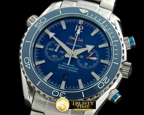 오메가 2011 Planet Ocean Chrono SS/SS Blue Jap Qtz -OMG0226A