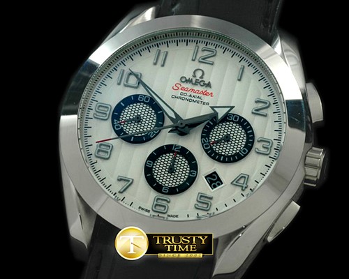 오메가 Aqua terra Chrono SS/LE White Asian 2813 -OMG0227A