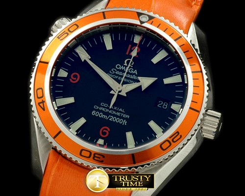 오메가 Planet Ocean 42 Org Bez SS/LE Blk Swiss 2824 Ult -OMG0236