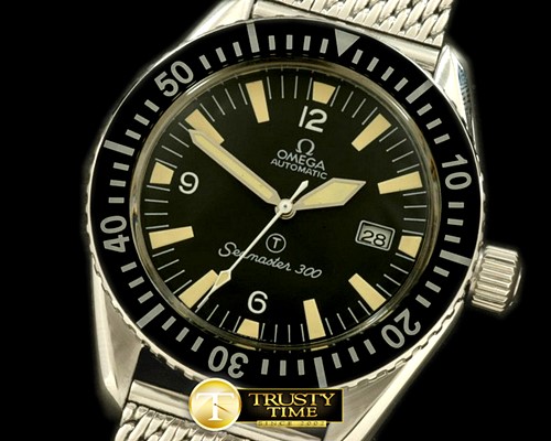 오메가 Vintage Seamaster 300 Military SS/ME Blk A2836 -OMG0260