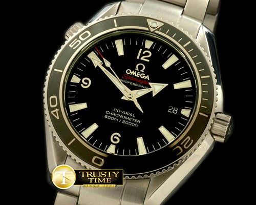 오메가 POcean Liquidmetal SS/SS Black Asian 2824 -OMG0264