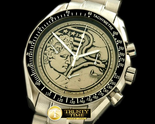 오메가 Commemorative Grey Dial SS/SS Venus 75 Clone Manual -OMG0265