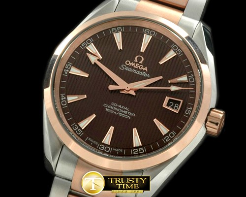 오메가 Aqua Terra Auto SS/RG Brown Swiss 2836 -OMG0278C