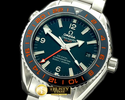 오메가 POcean GMT Ceramic Blue SS/SS Swiss Eta 2836 -OMG0280