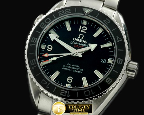 오메가 POcean GMT Ceramic Black SS/SS Swiss Eta 2836 -OMG0284A