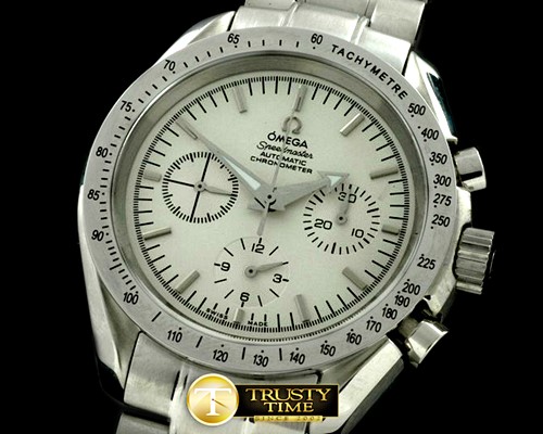 오메가 Speedmaster Broad Arrow SS/SS White Venus 75 H/W -OMG0289A