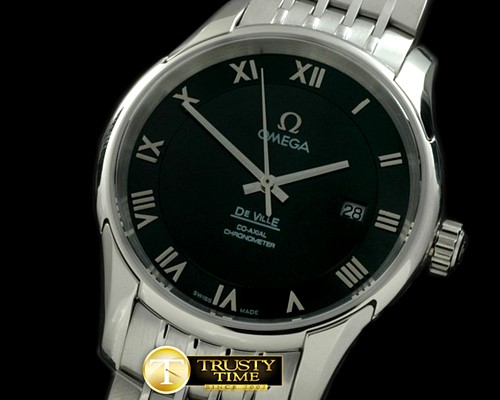 오메가 Deville Co Axial Auto SS/SS Black Asian 2824 -OMG0294B