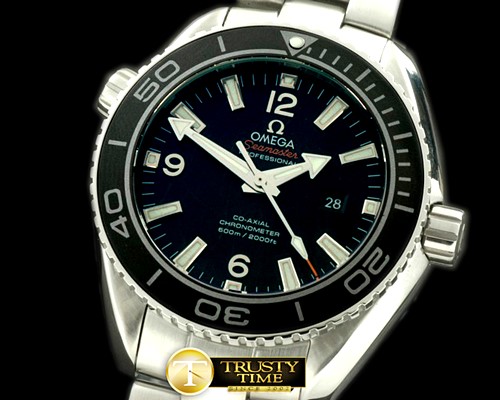 오메가 POcean Ceramic SS/SS Black Swiss Eta 28242 -OMG0301A