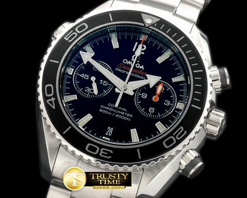 오메가 POcean Chrono SS/SS Blk 7750 -OMG0321C