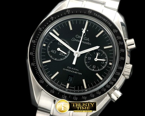 오메가 Speedmaster Moon Watch SS/SS Black Stick A7750 -OMG0356
